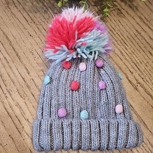 Pom pom beanie girls OSFA - Picture 1 of 6
